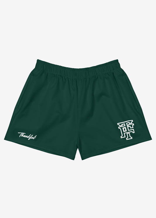 SHORTS VERDE MONOGRAM THANKFUL