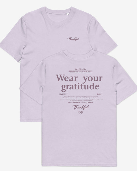 CAMISETA LAVANDA GRATITUDE