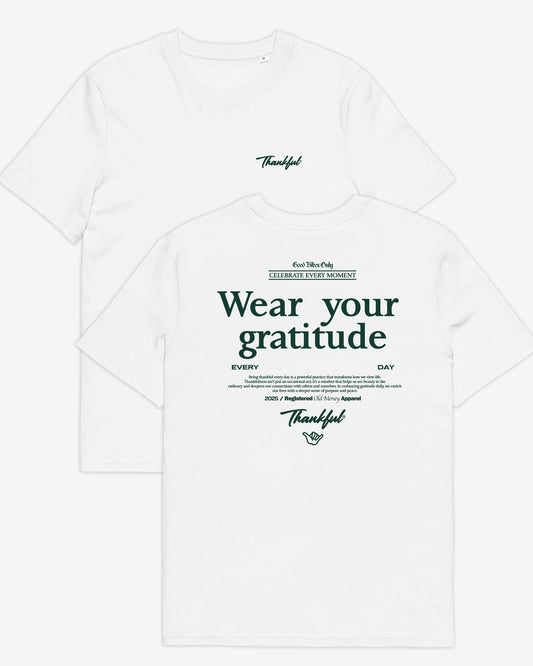 CAMISETA BLANCA GRATITUDE