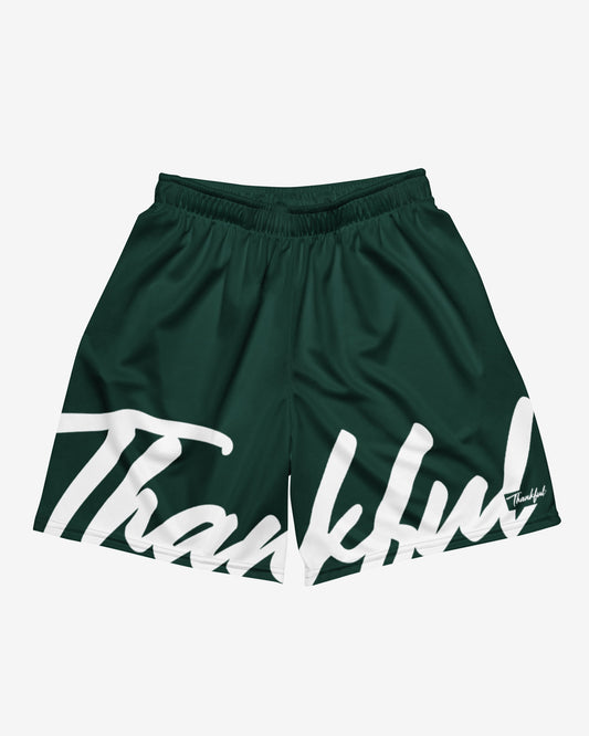 BASKETBALL SHORTS VERDE THANKFUL