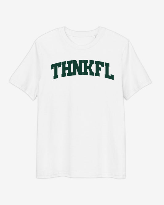 CAMISETA BLANCA THNKFL COLLEGE